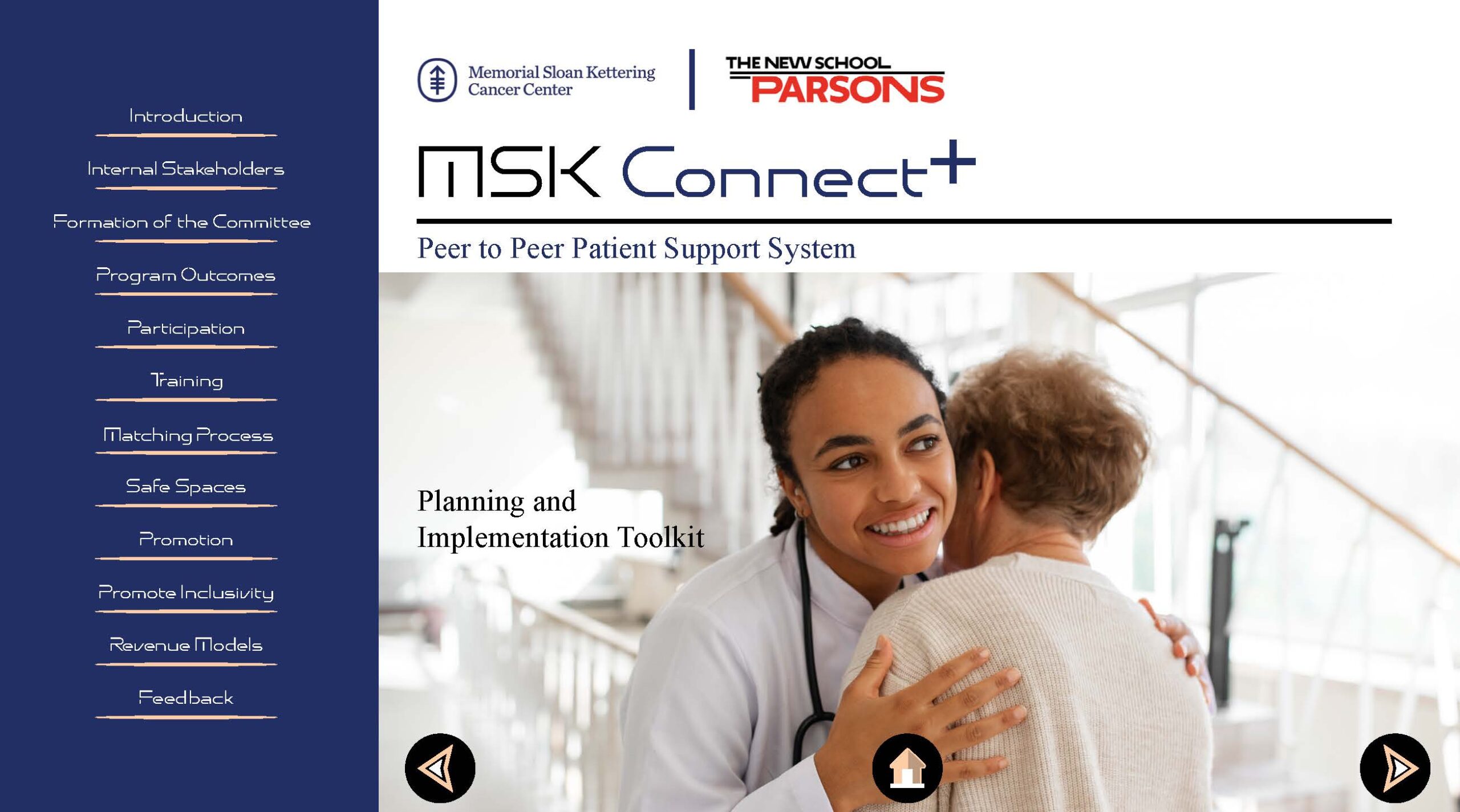 MSK Connect+ screen