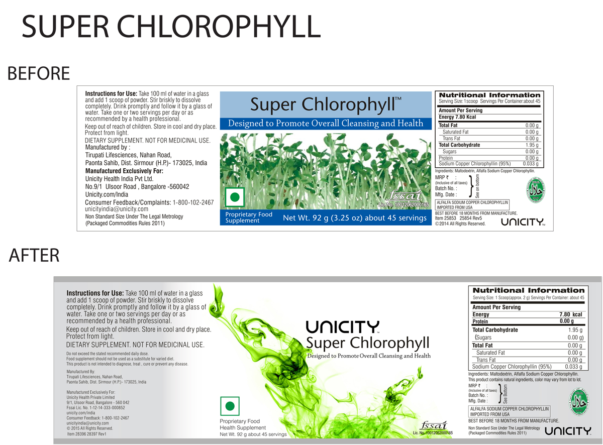 Die line Chlorophyll