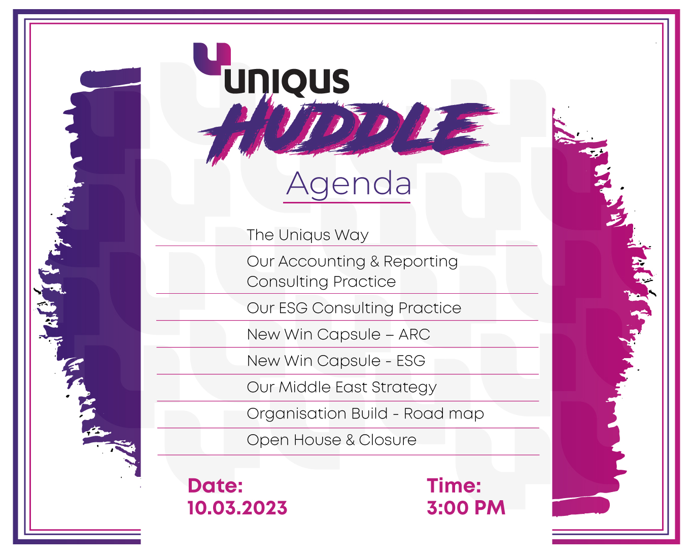 Event Agenda